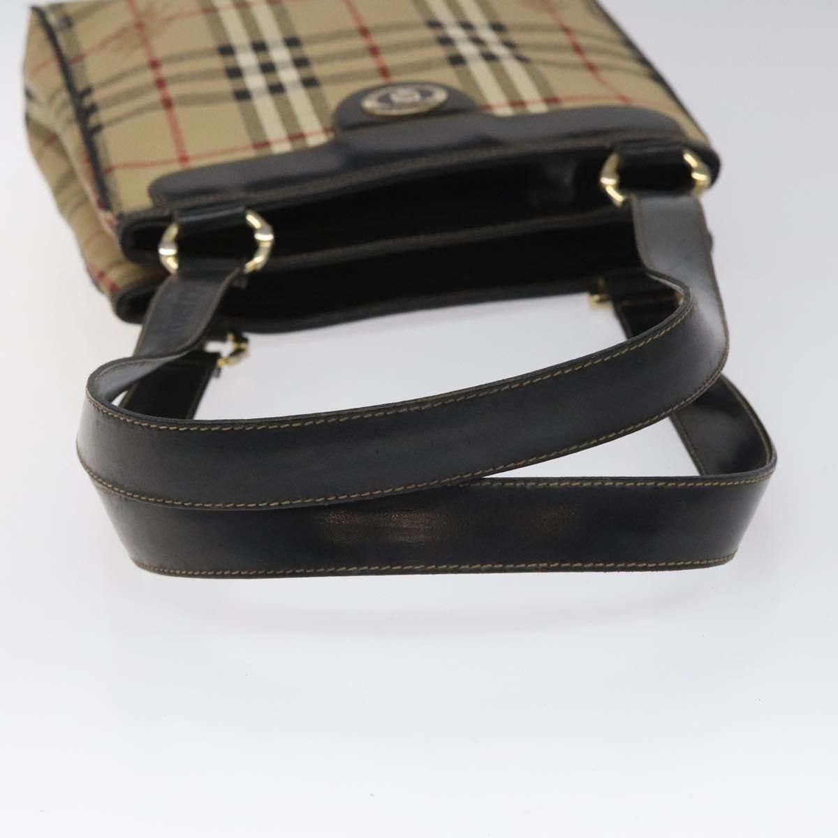 Burberry Nova Check Beige Canvas Tote Bag (Pre-Owned) Size ONE SIZE - 7 Thumbnail