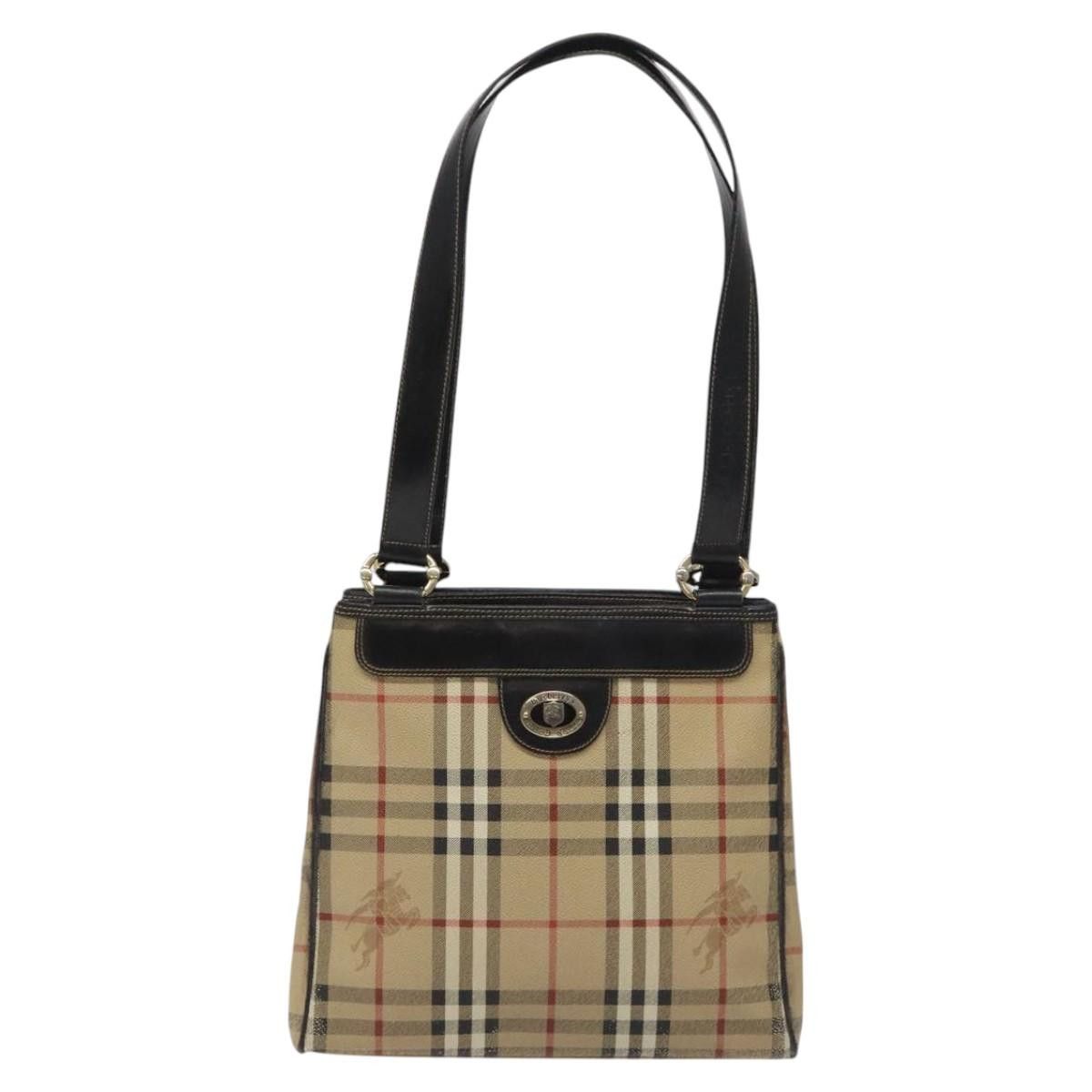 Burberry Nova Check Beige Canvas Tote Bag (Pre-Owned) Size ONE SIZE - 2 Thumbnail