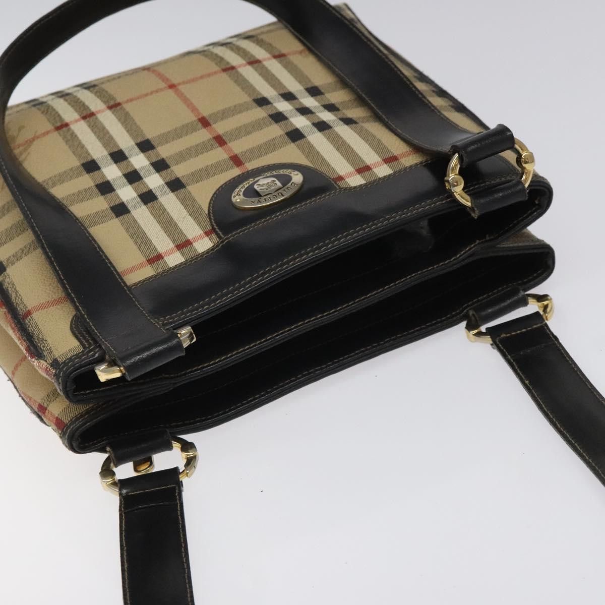 Burberry Nova Check Beige Canvas Tote Bag (Pre-Owned) Size ONE SIZE - 6 Thumbnail