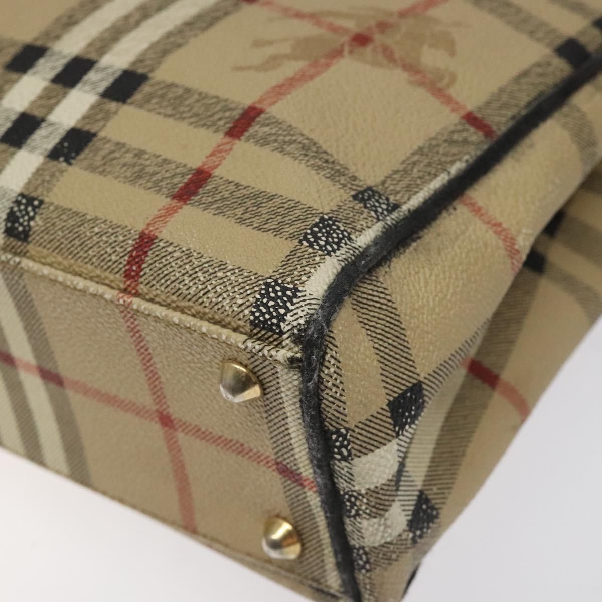 Burberry Nova Check Beige Canvas Tote Bag (Pre-Owned) Size ONE SIZE - 10 Thumbnail