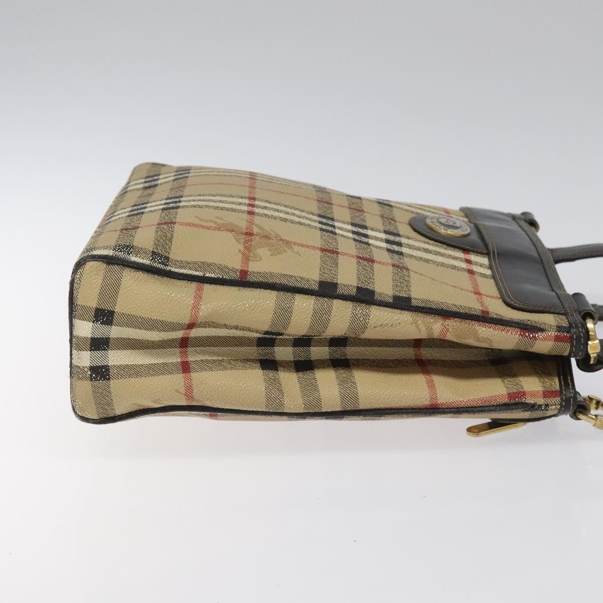 Burberry Nova Check Beige Canvas Tote Bag (Pre-Owned) Size ONE SIZE - 4 Thumbnail