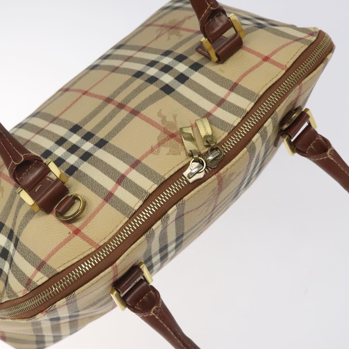 Burberry Nova Check Beige Canvas Handbag (Pre-Owned) Size ONE SIZE - 5 Thumbnail