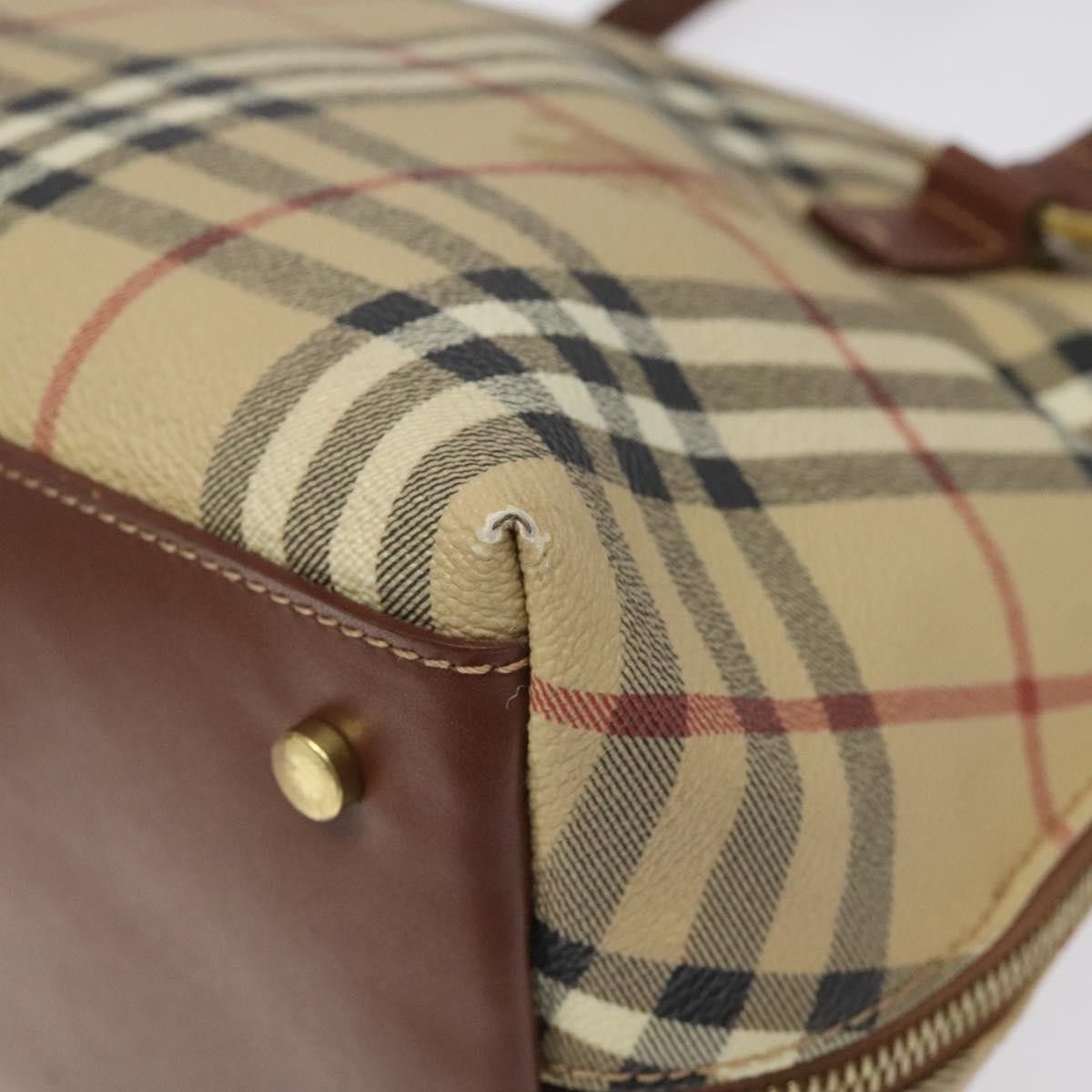 Burberry Nova Check Beige Canvas Handbag (Pre-Owned) Size ONE SIZE - 9 Thumbnail
