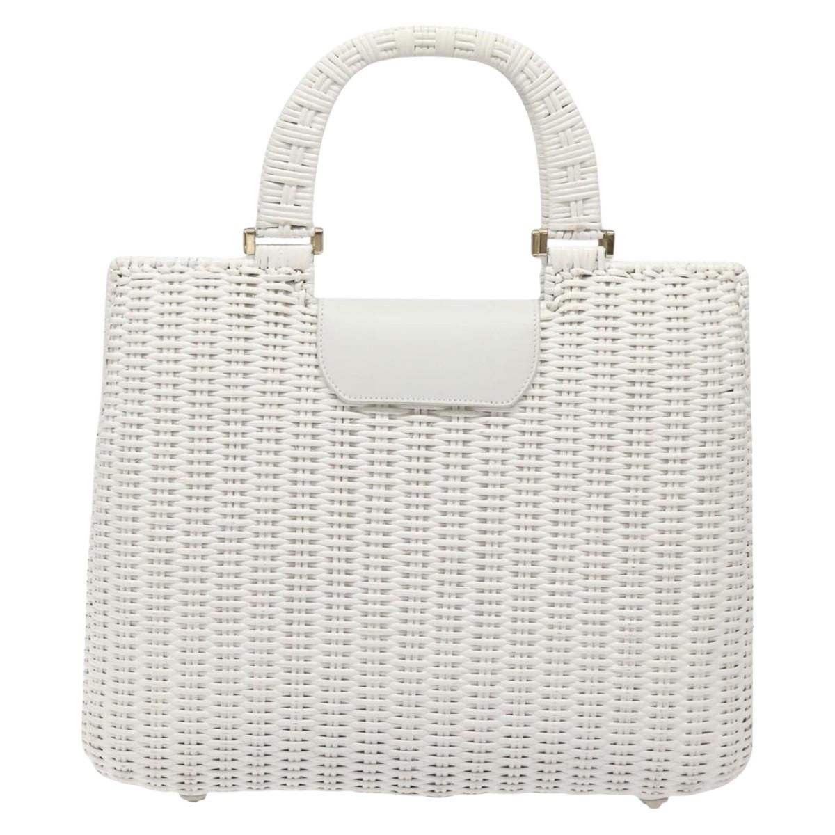 Salvatore Ferragamo White Wood Handbag (Pre-Owned) Size ONE SIZE - 2 Thumbnail