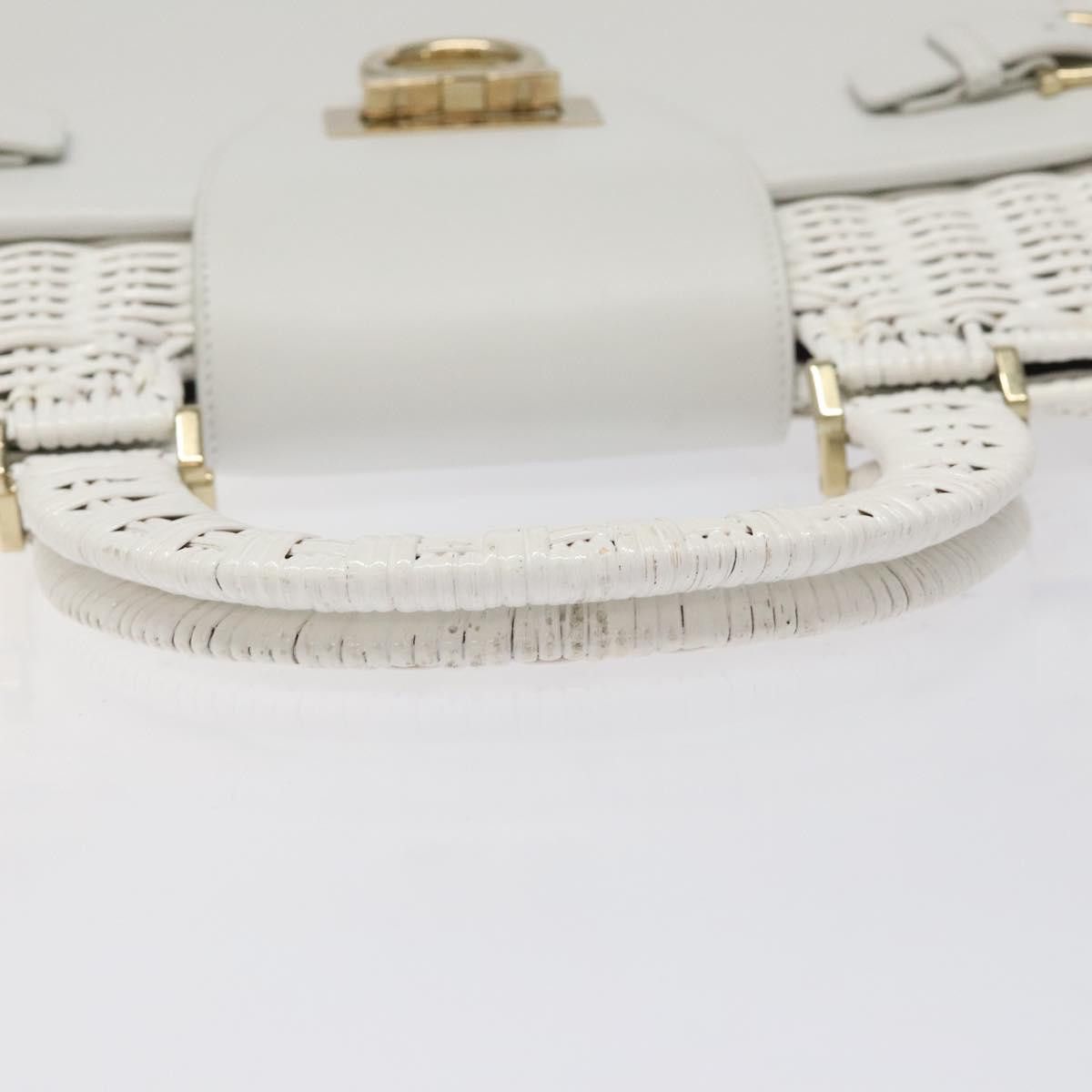 Salvatore Ferragamo White Wood Handbag (Pre-Owned) Size ONE SIZE - 20 Thumbnail