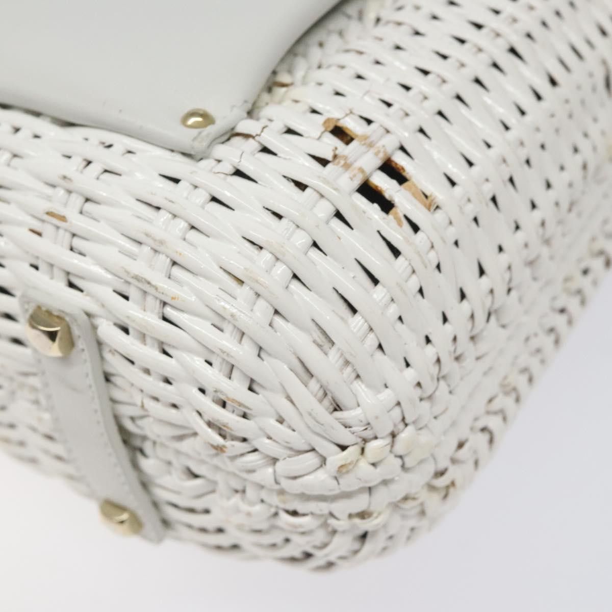 Salvatore Ferragamo White Wood Handbag (Pre-Owned) Size ONE SIZE - 7 Thumbnail