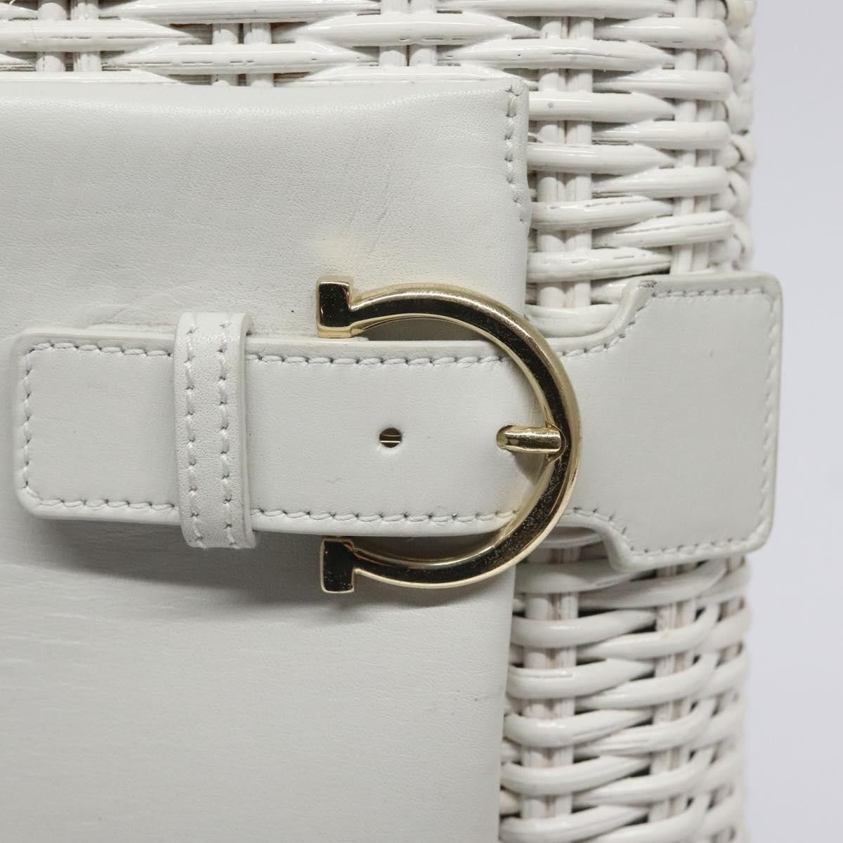 Salvatore Ferragamo White Wood Handbag (Pre-Owned) Size ONE SIZE - 14 Thumbnail