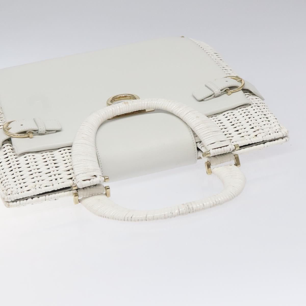 Salvatore Ferragamo White Wood Handbag (Pre-Owned) Size ONE SIZE - 19 Thumbnail