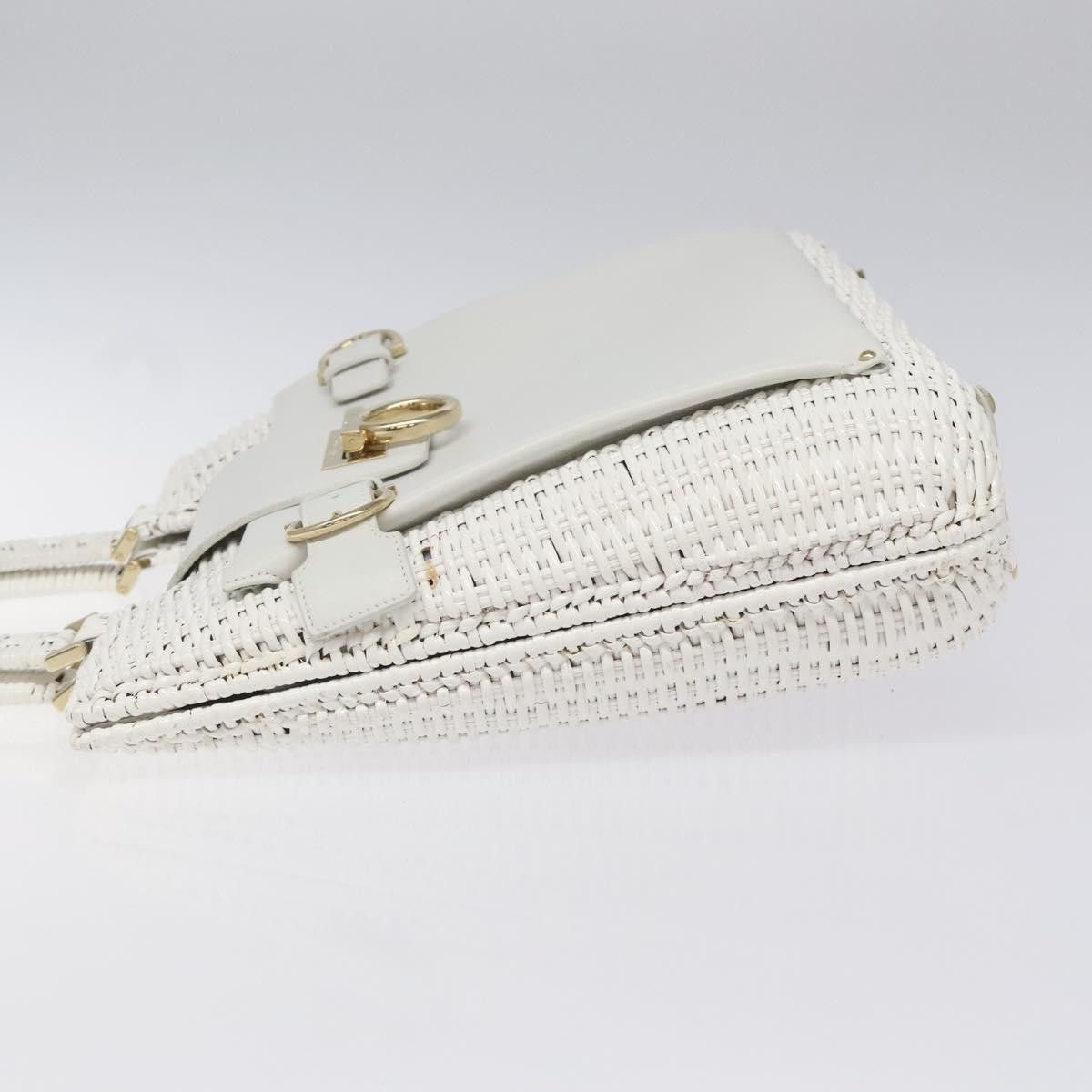 Salvatore Ferragamo White Wood Handbag (Pre-Owned) Size ONE SIZE - 4 Thumbnail