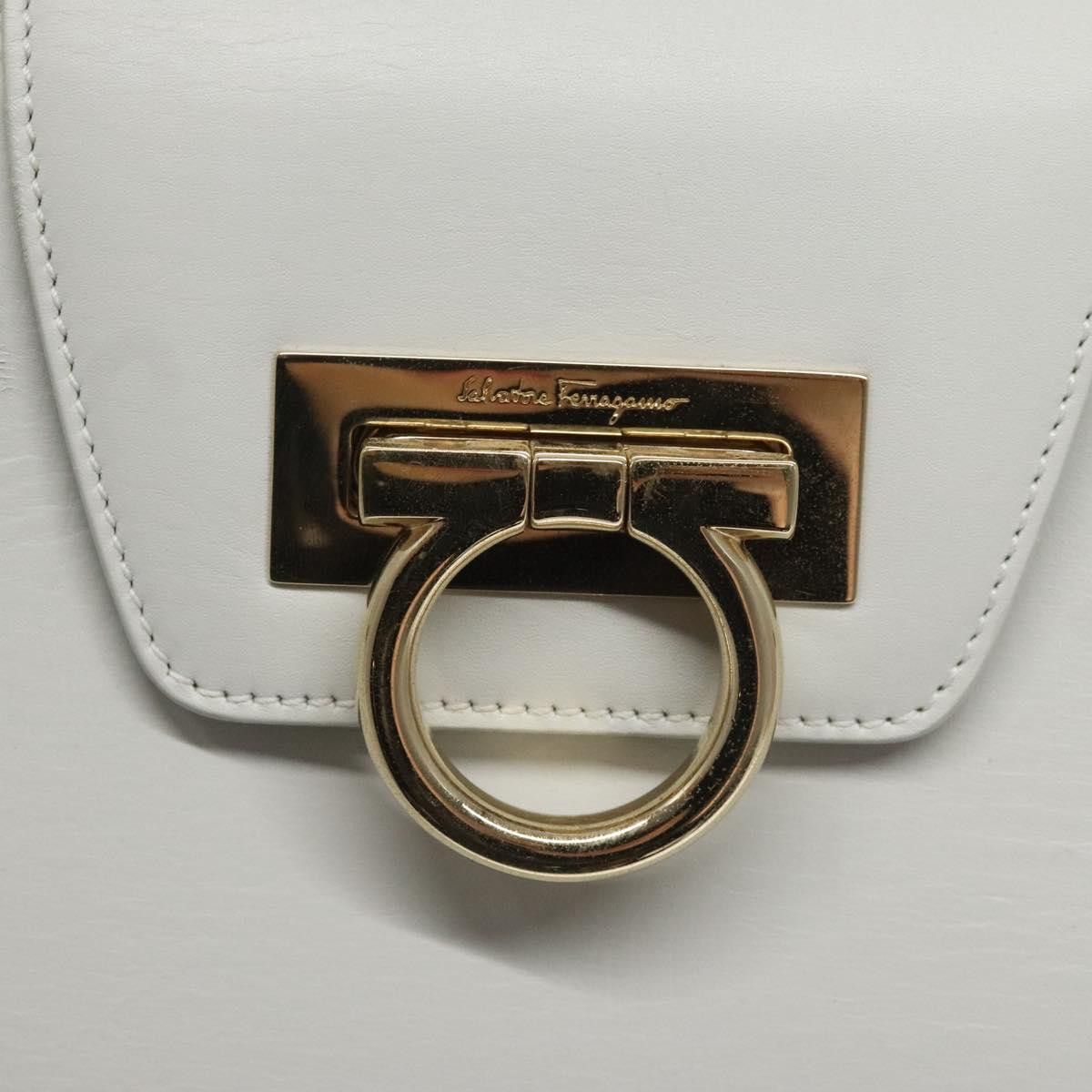 Salvatore Ferragamo White Wood Handbag (Pre-Owned) Size ONE SIZE - 13 Thumbnail