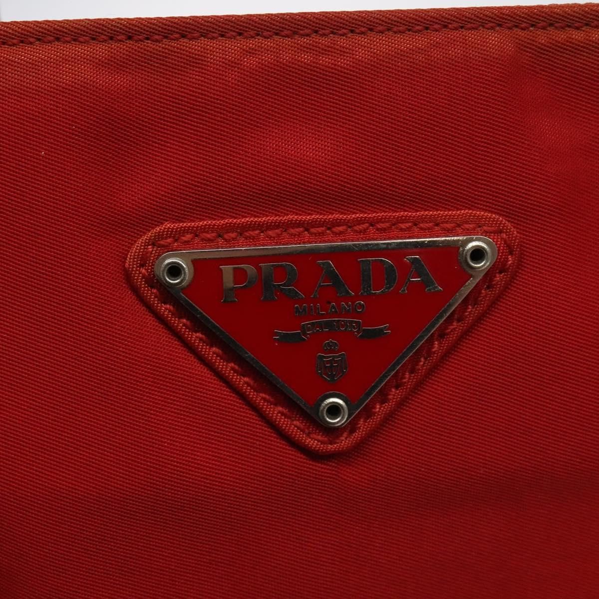 Prada Tessuto City Red Synthetic Handbag (Pre-Owned) Size ONE SIZE - 18 Thumbnail