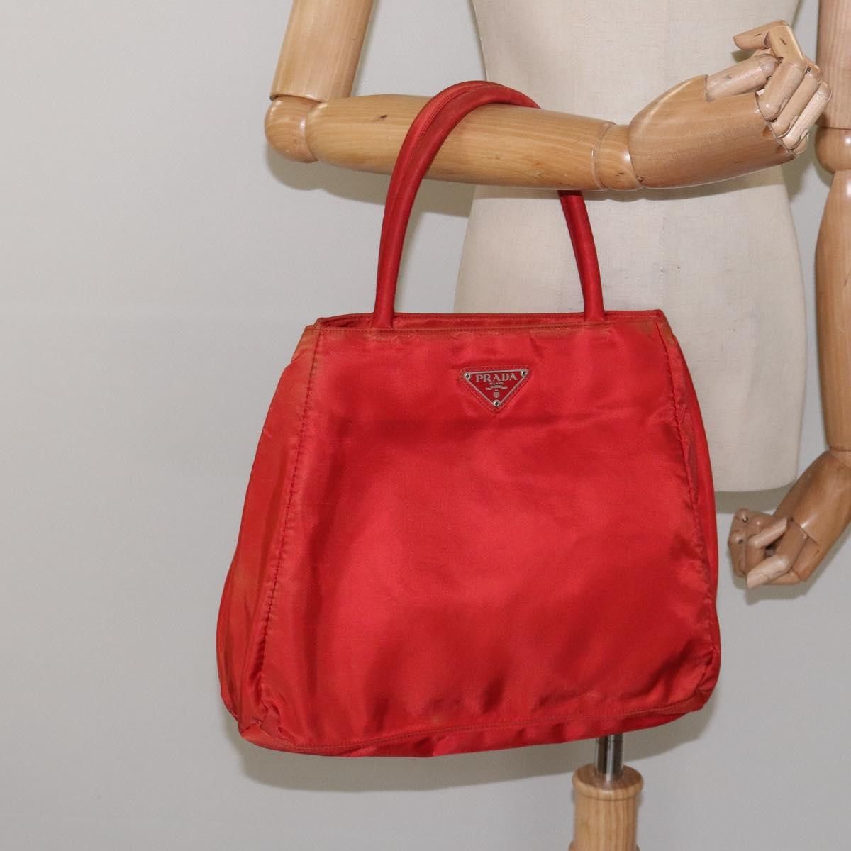 Prada Tessuto City Red Synthetic Handbag (Pre-Owned) Size ONE SIZE - 14 Thumbnail