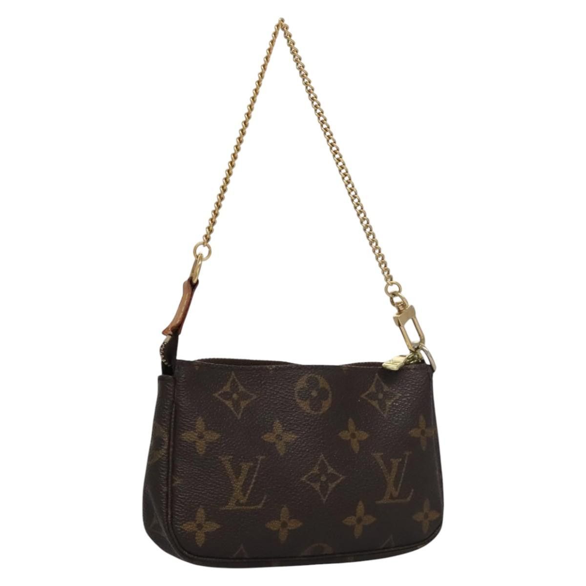 Louis Vuitton Mini Pochette Accessoires Brown Canvas Clutch Bag Size ONE SIZE - 19 Thumbnail