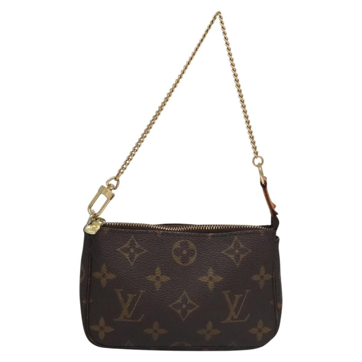 Louis Vuitton Mini Pochette Accessoires Brown Canvas Clutch Bag Size ONE SIZE - 2 Thumbnail