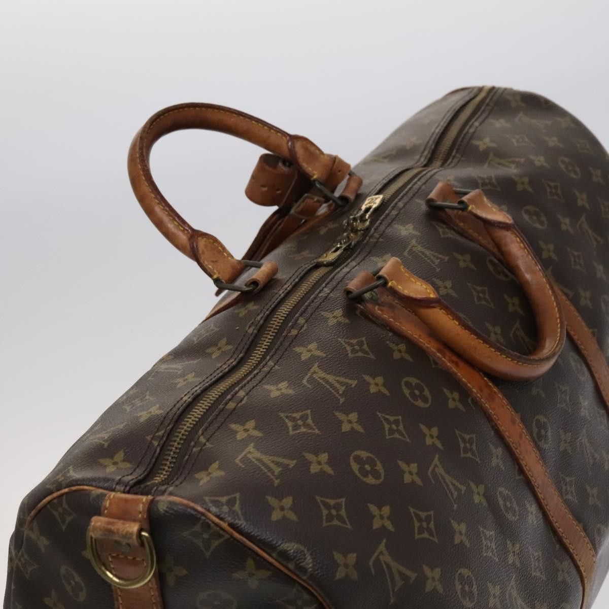 Louis Vuitton Keepall Bandouliere 55 Brown Canvas Travel Bag (Pre-Owned) Size ONE SIZE - 19 Thumbnail