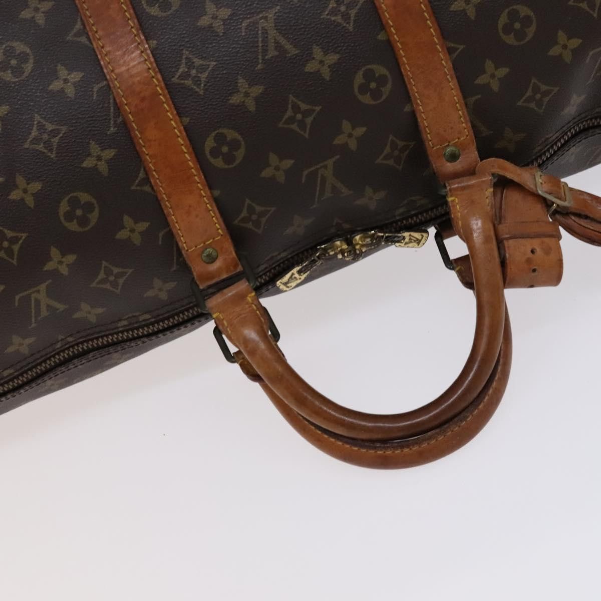 Louis Vuitton Keepall Bandouliere 55 Brown Canvas Travel Bag (Pre-Owned) Size ONE SIZE - 5 Thumbnail