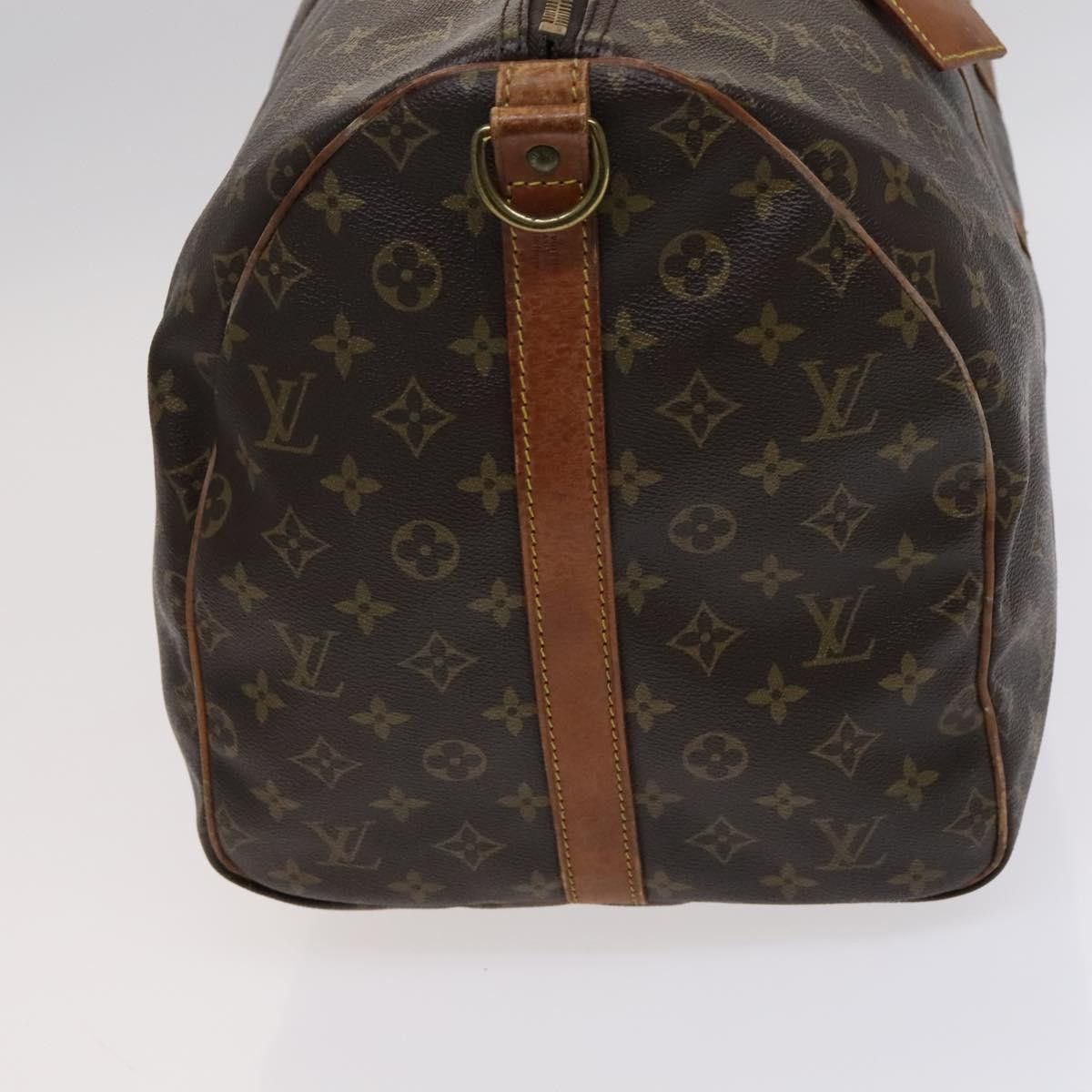 Louis Vuitton Keepall Bandouliere 55 Brown Canvas Travel Bag (Pre-Owned) Size ONE SIZE - 4 Thumbnail