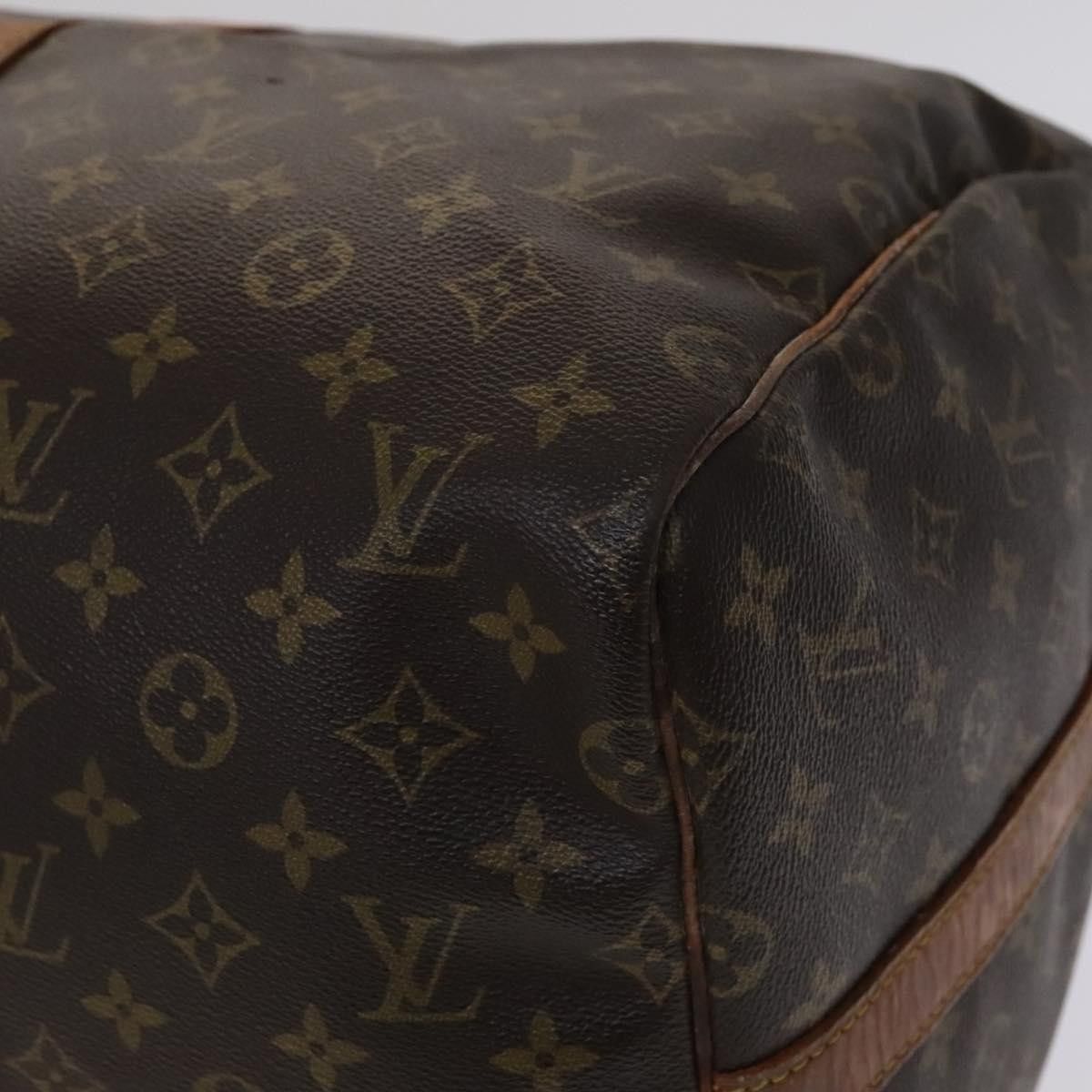 Louis Vuitton Keepall Bandouliere 55 Brown Canvas Travel Bag (Pre-Owned) Size ONE SIZE - 7 Thumbnail