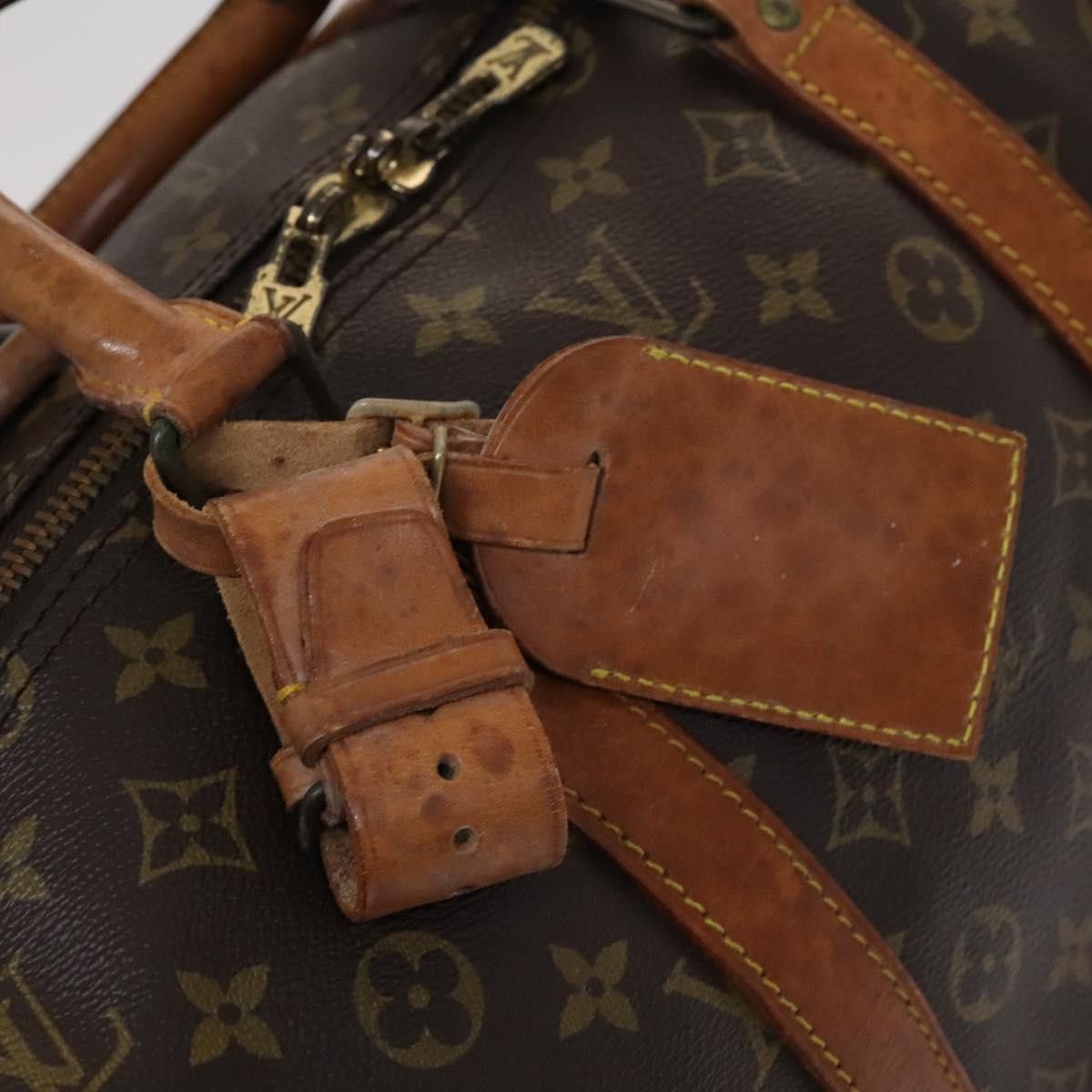 Louis Vuitton Keepall Bandouliere 55 Brown Canvas Travel Bag (Pre-Owned) Size ONE SIZE - 16 Thumbnail