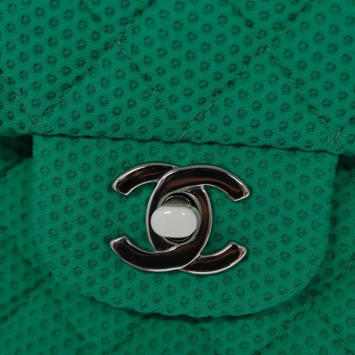 Chanel Green Cotton Shoulder Bag (Pre-Owned) Size ONE SIZE - 16 Thumbnail