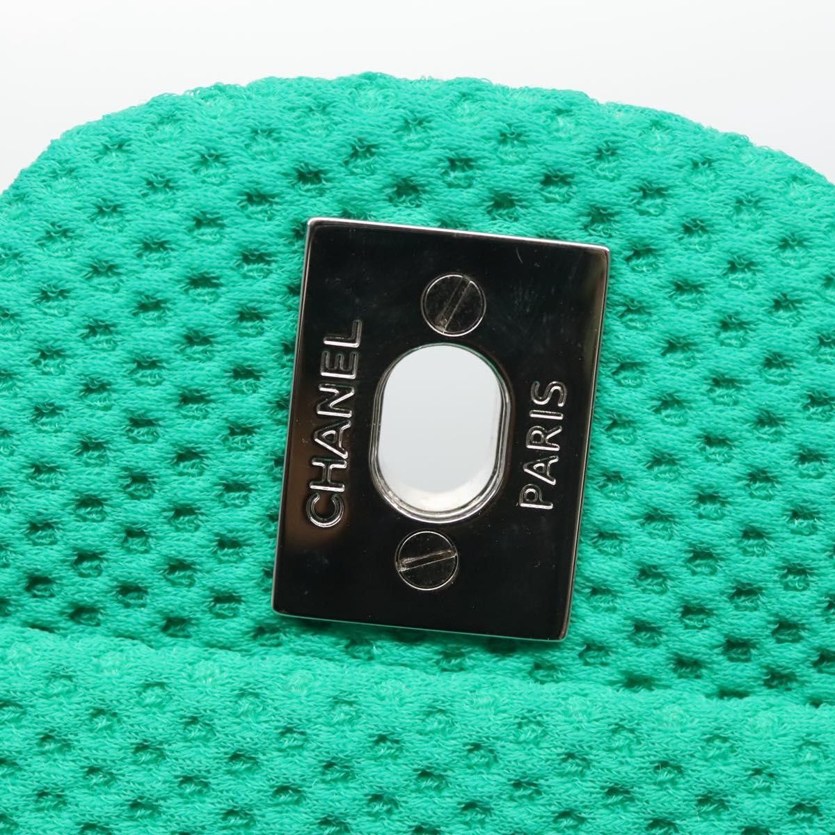 Chanel Green Cotton Shoulder Bag (Pre-Owned) Size ONE SIZE - 15 Thumbnail