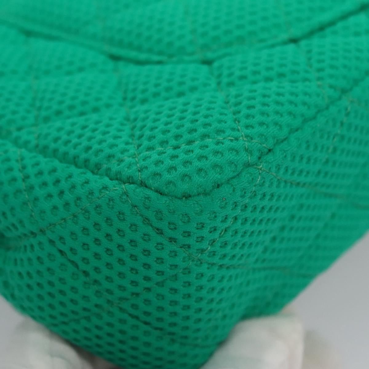 Chanel Green Cotton Shoulder Bag (Pre-Owned) Size ONE SIZE - 10 Thumbnail