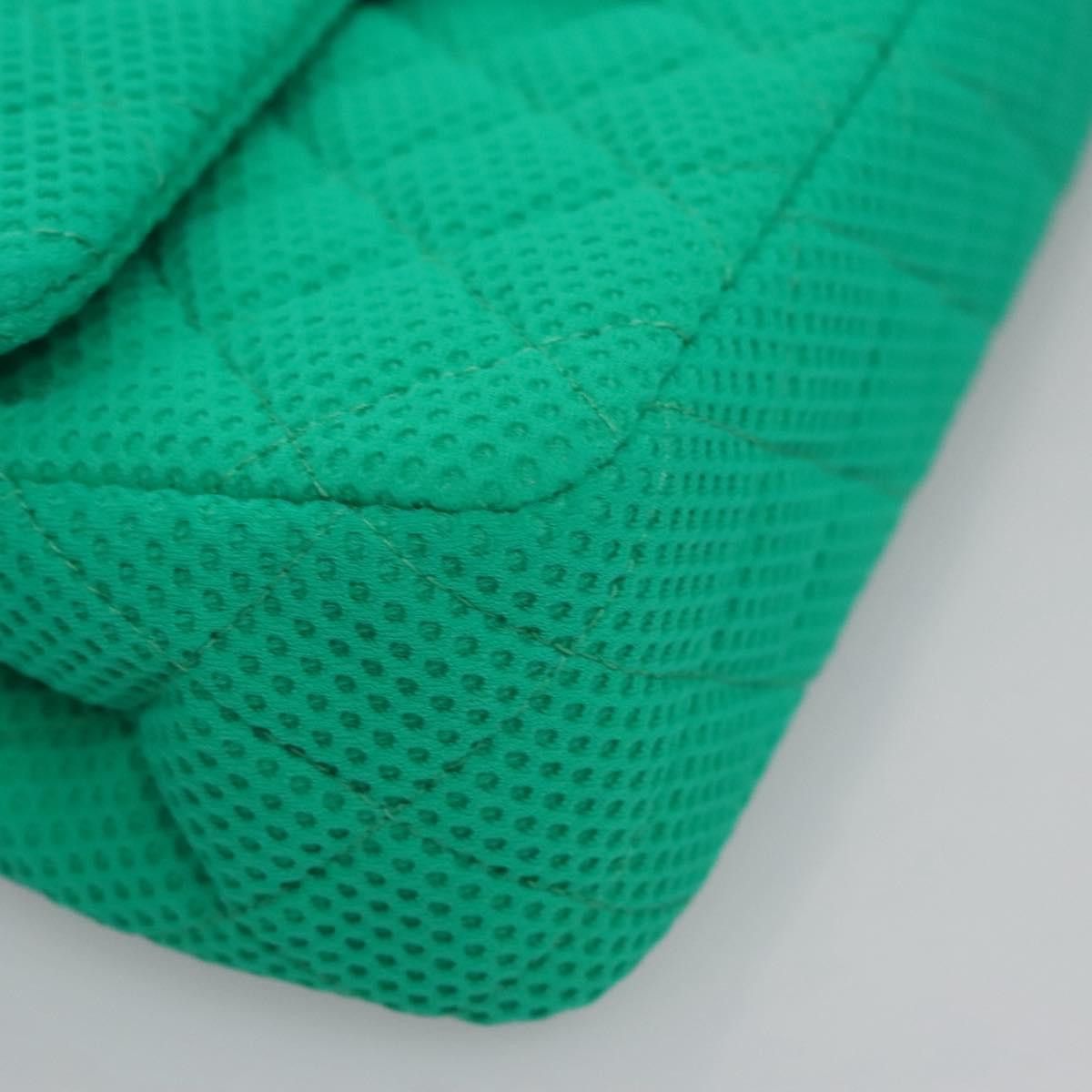Chanel Green Cotton Shoulder Bag (Pre-Owned) Size ONE SIZE - 8 Thumbnail