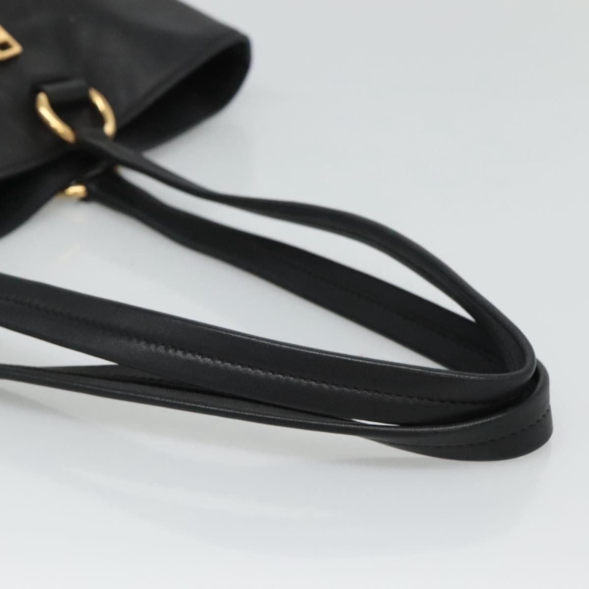 Prada Vitello Black Leather Tote Bag (Pre-Owned) Size ONE SIZE - 5 Thumbnail
