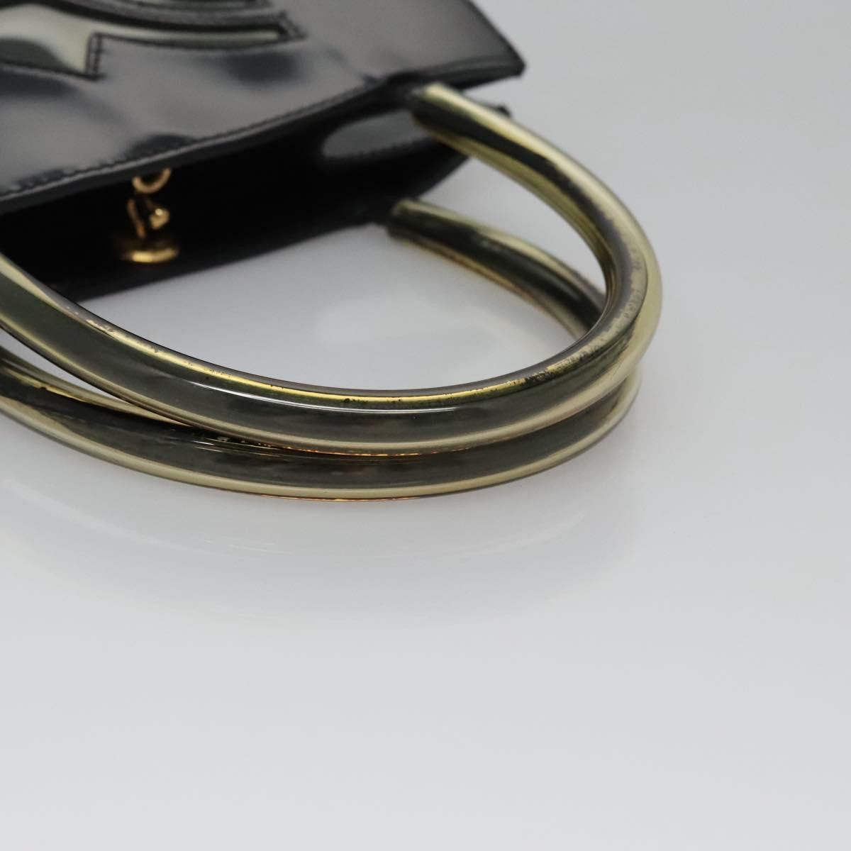 Salvatore Ferragamo Wanda Black Leather Handbag (Pre-Owned) Size ONE SIZE - 6 Thumbnail
