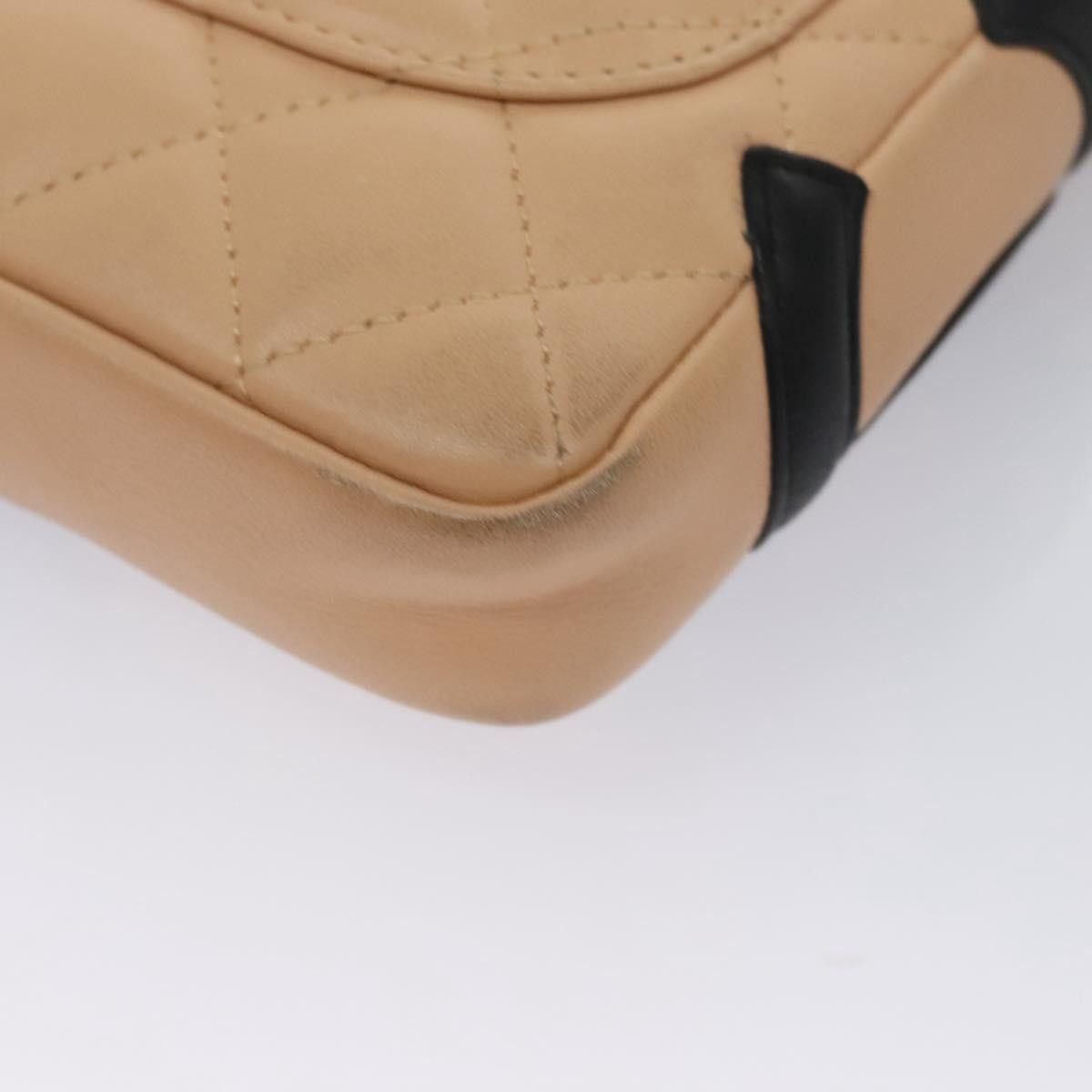 Chanel Cambon Line Beige Leather Shoulder Bag (Pre-Owned) Size ONE SIZE - 10 Thumbnail