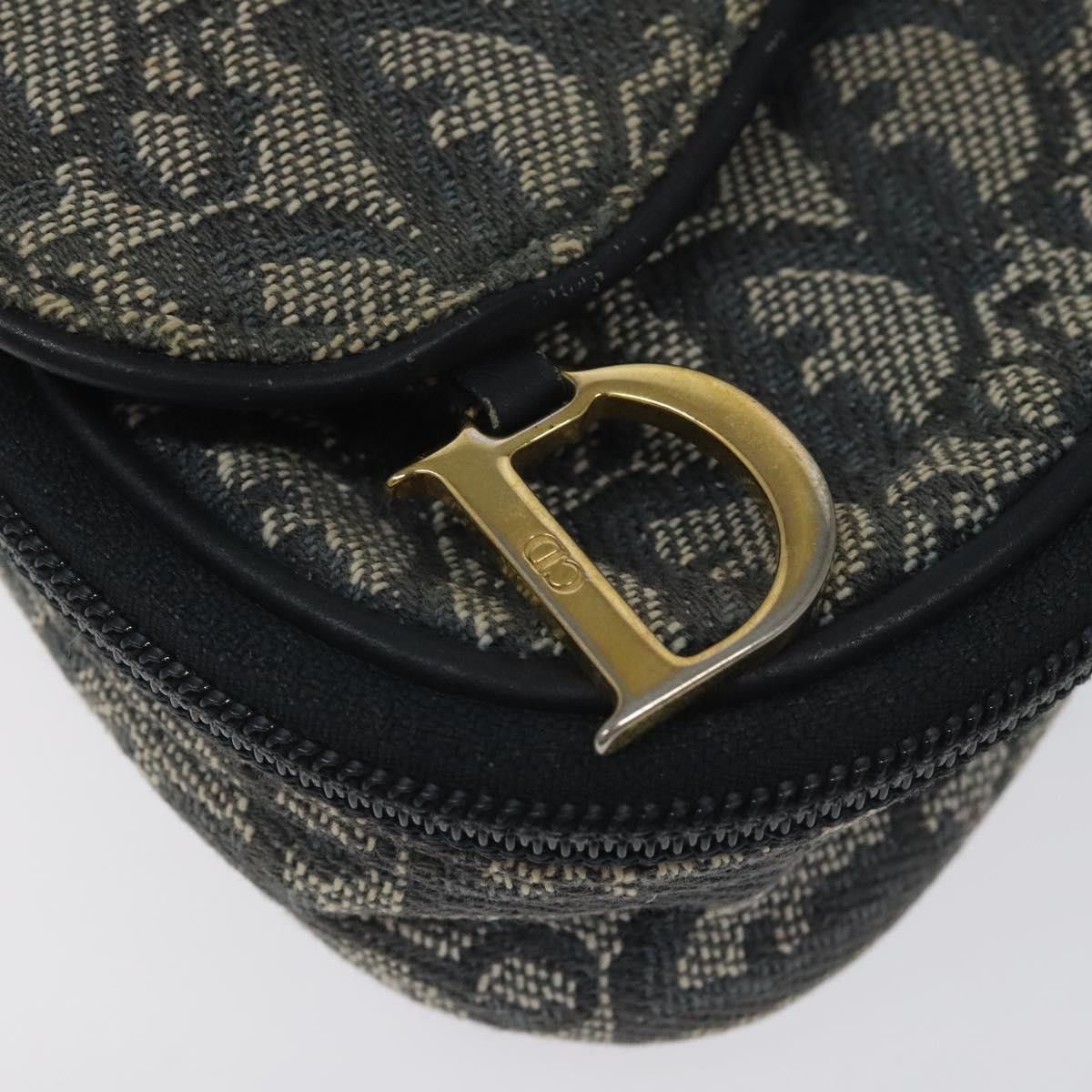 Dior Saddle Navy Canvas Clutch Bag (Pre-Owned) Size ONE SIZE - 7 Thumbnail