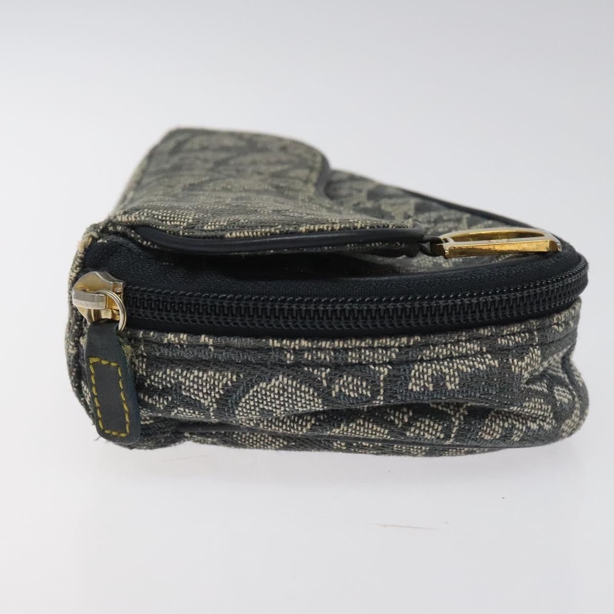 Dior Saddle Navy Canvas Clutch Bag (Pre-Owned) Size ONE SIZE - 4 Thumbnail