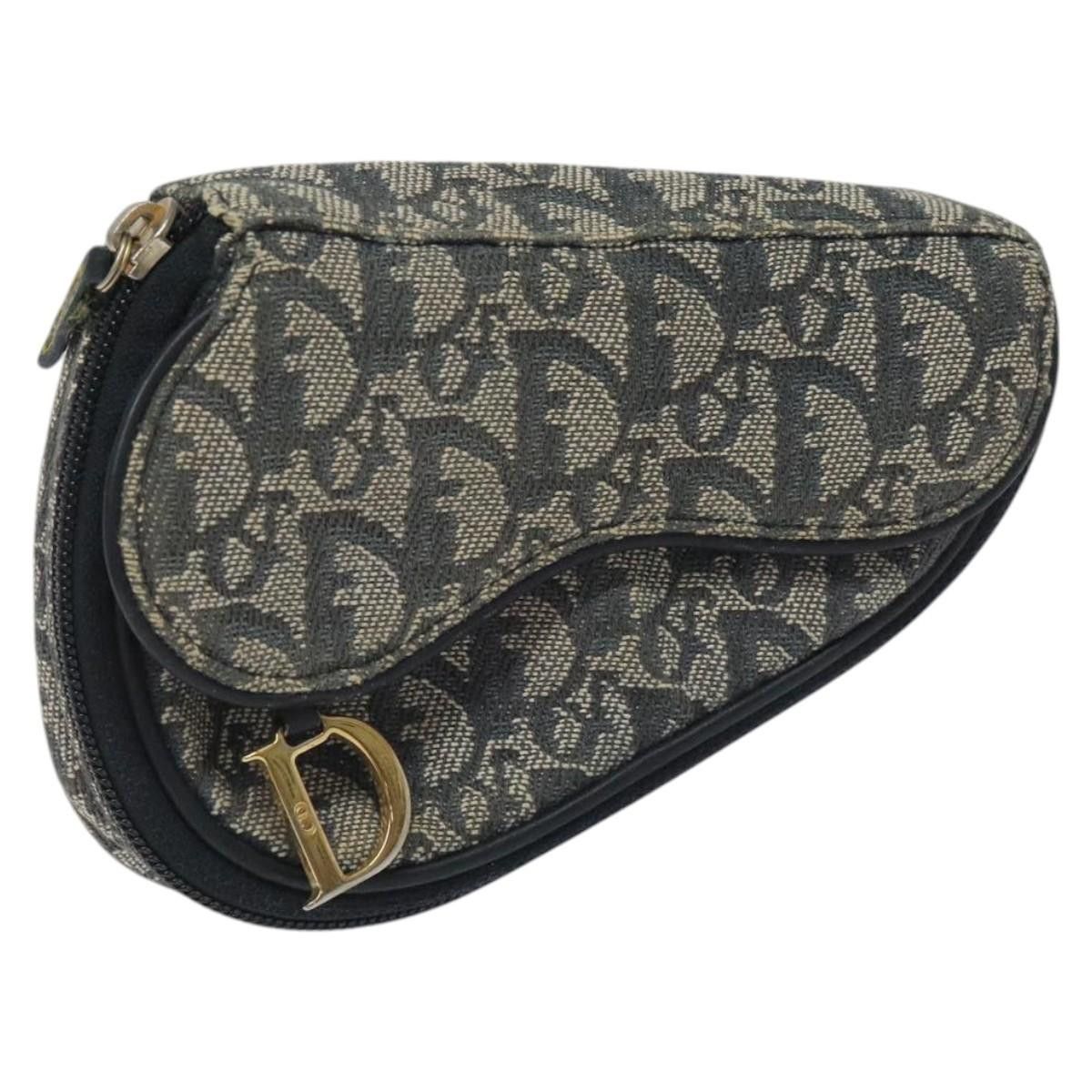 Dior Saddle Navy Canvas Clutch Bag (Pre-Owned) Size ONE SIZE - 16 Thumbnail