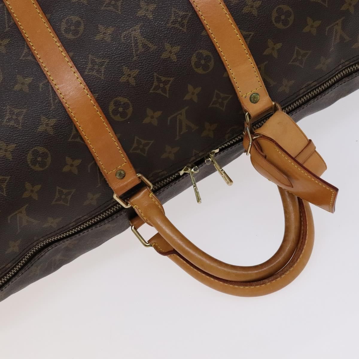 Louis Vuitton Keepall 55 Brown Canvas Travel Bag (Pre-Owned) Size ONE SIZE - 6 Thumbnail