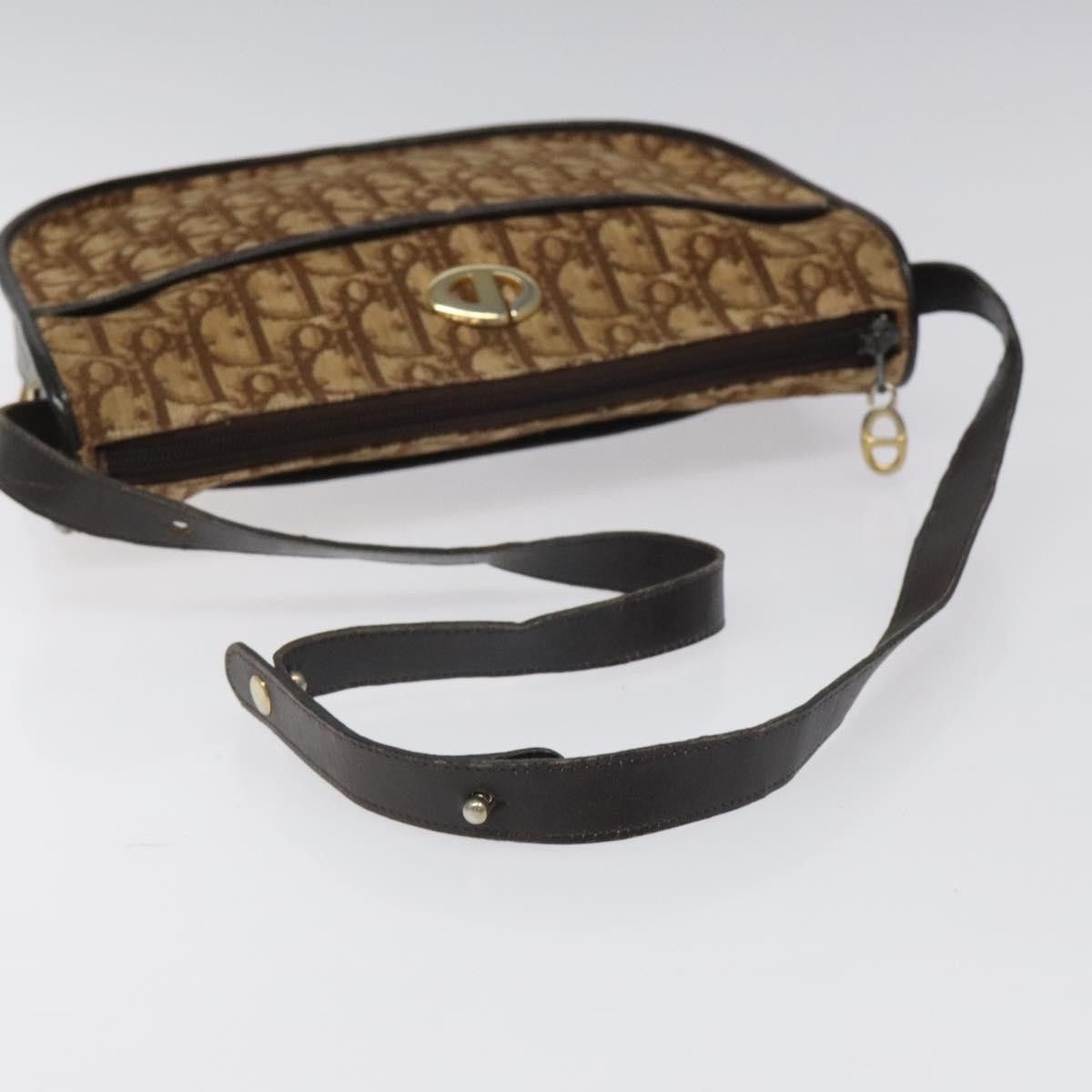 Dior Trotter Brown Canvas Shoulder Bag (Pre-Owned) Size ONE SIZE - 6 Thumbnail