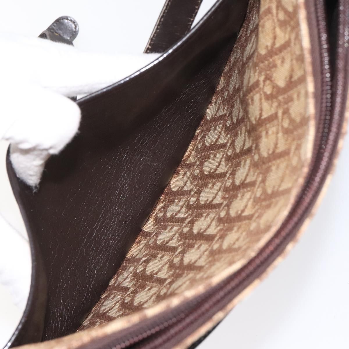 Dior Trotter Brown Canvas Shoulder Bag (Pre-Owned) Size ONE SIZE - 19 Thumbnail