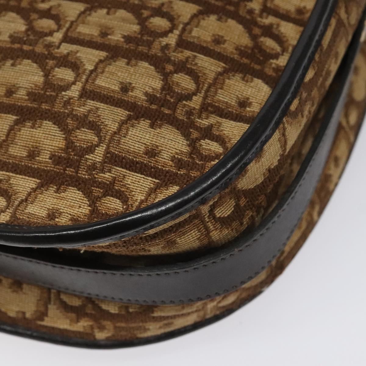 Dior Trotter Brown Canvas Shoulder Bag (Pre-Owned) Size ONE SIZE - 12 Thumbnail
