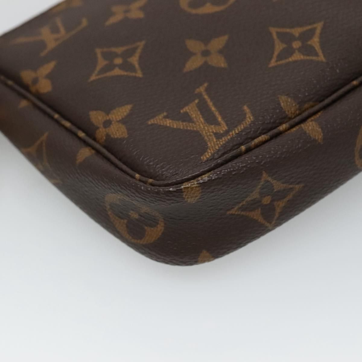 Louis Vuitton Pochette Accessoire Brown Canvas Clutch Bag (Pre-Owned) Size ONE SIZE - 7 Thumbnail