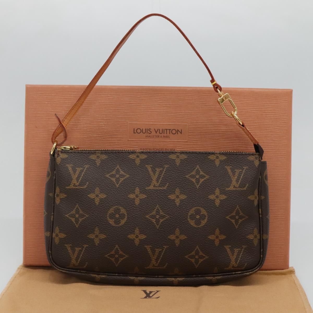 Louis Vuitton Pochette Accessoire Brown Canvas Clutch Bag (Pre-Owned) Size ONE SIZE - 14 Thumbnail