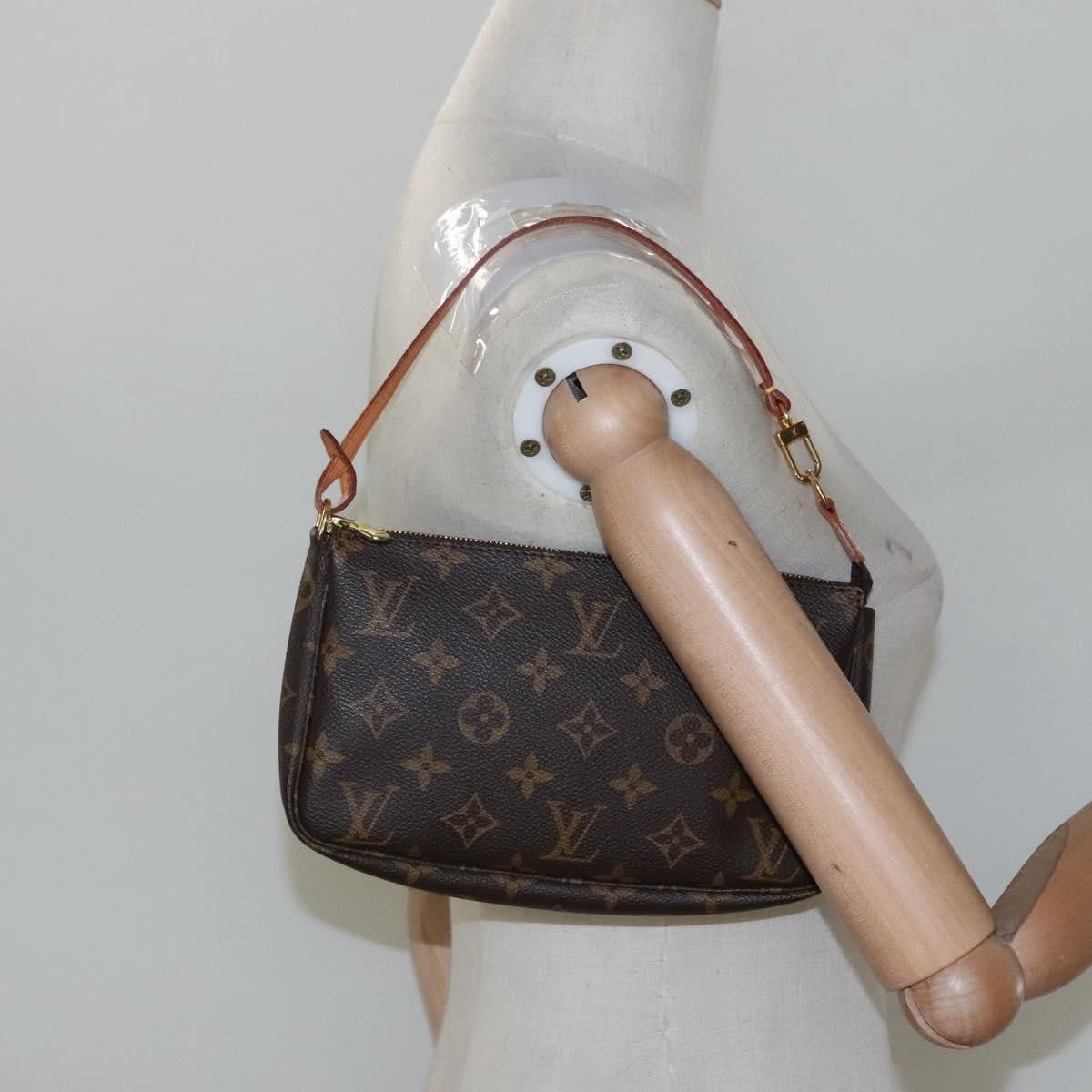 Louis Vuitton Pochette Accessoire Brown Canvas Clutch Bag (Pre-Owned) Size ONE SIZE - 15 Thumbnail