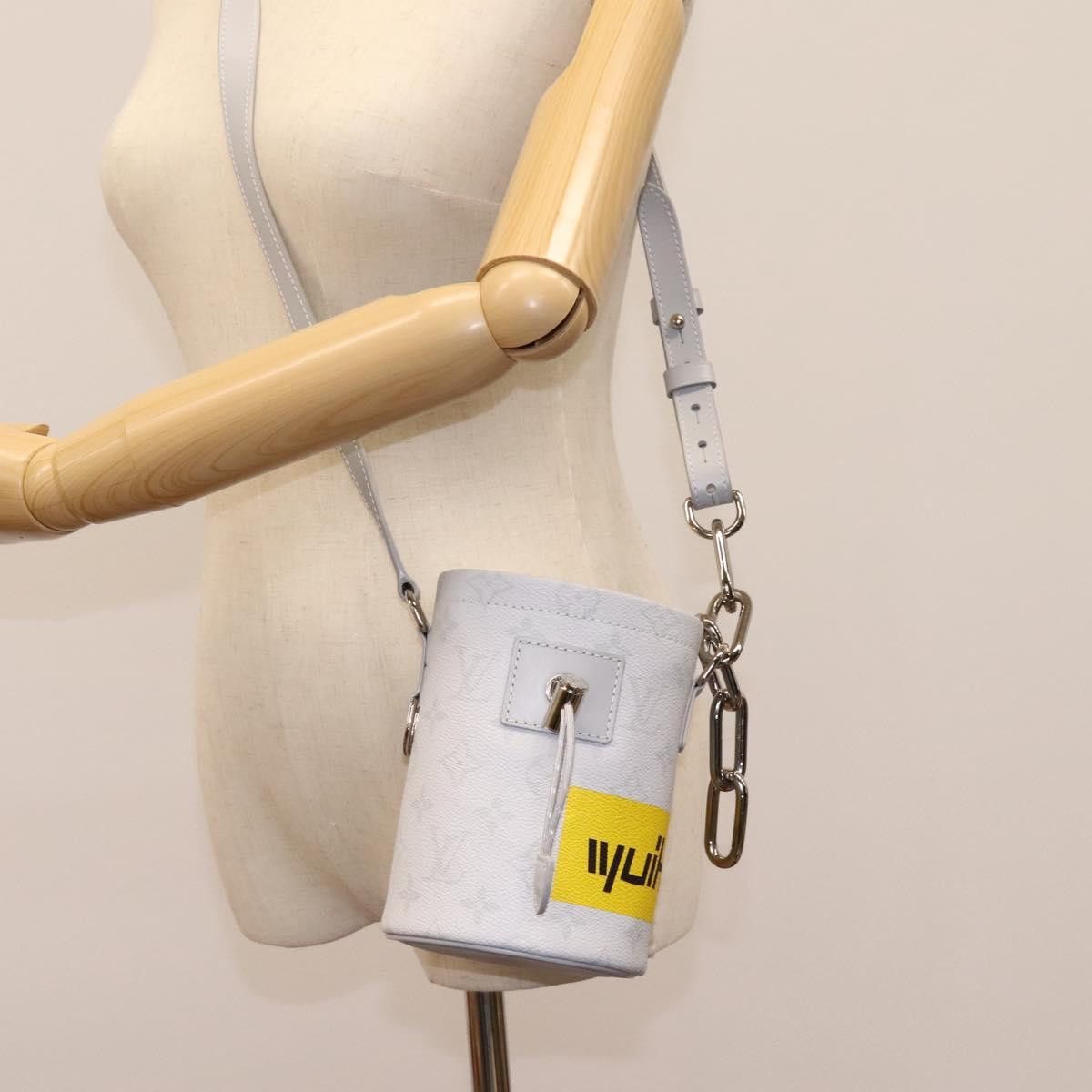 Louis Vuitton Chalk Nano Grey Canvas Shoulder Bag (Pre-Owned) Size ONE SIZE - 15 Thumbnail