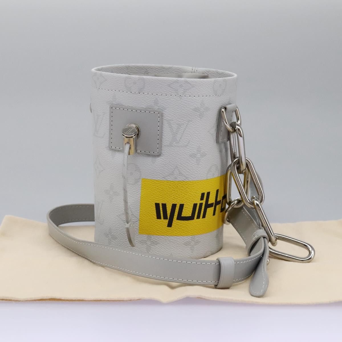 Louis Vuitton Chalk Nano Grey Canvas Shoulder Bag (Pre-Owned) Size ONE SIZE - 14 Thumbnail