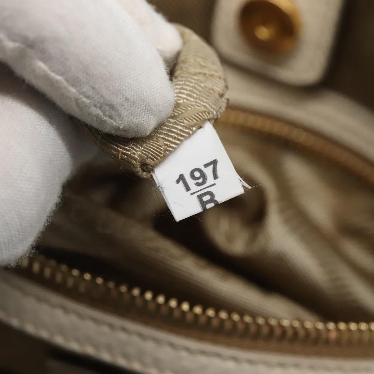 Prada Canapa Beige Canvas Handbag (Pre-Owned) Size ONE SIZE - 16 Thumbnail