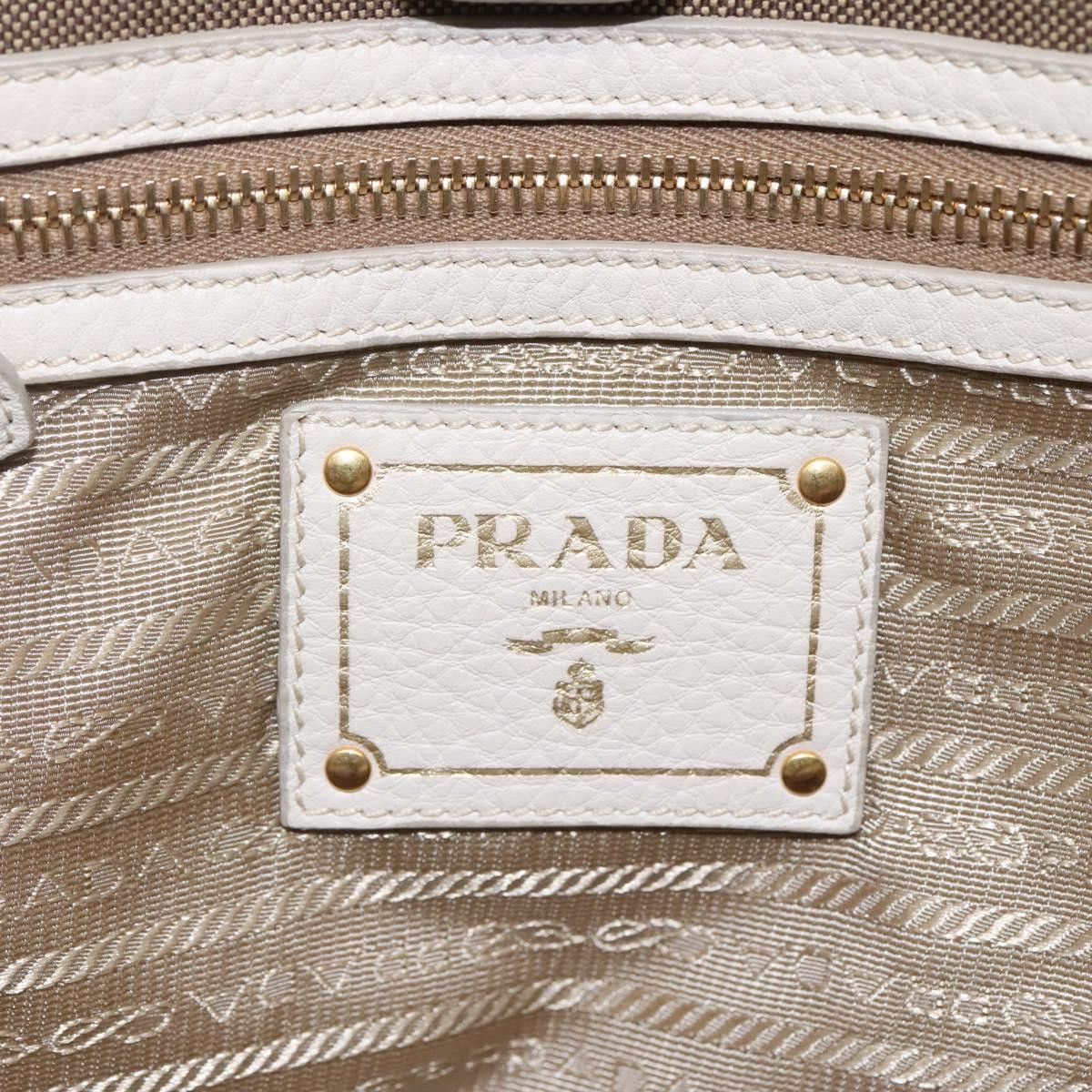 Prada Canapa Beige Canvas Handbag (Pre-Owned) Size ONE SIZE - 14 Thumbnail