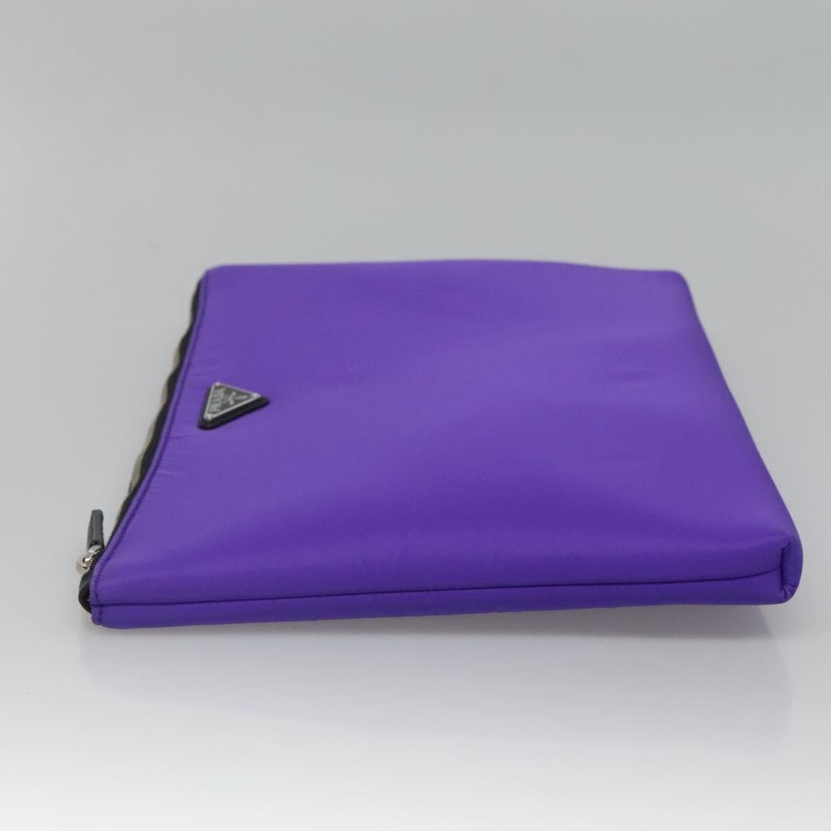 Prada Re-Nylon Purple Synthetic Clutch Bag (Pre-Owned) Size ONE SIZE - 4 Thumbnail