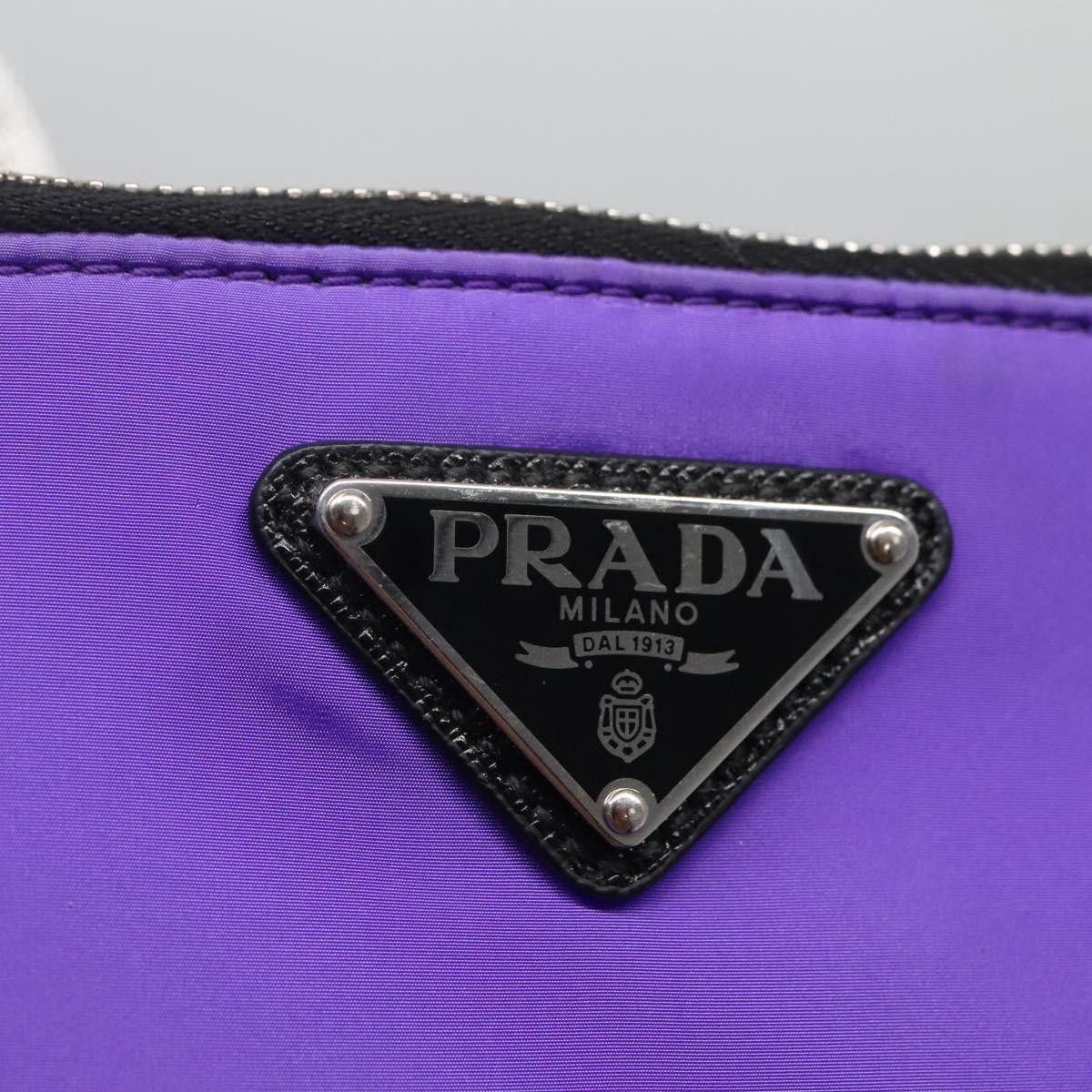Prada Re-Nylon Purple Synthetic Clutch Bag (Pre-Owned) Size ONE SIZE - 16 Thumbnail