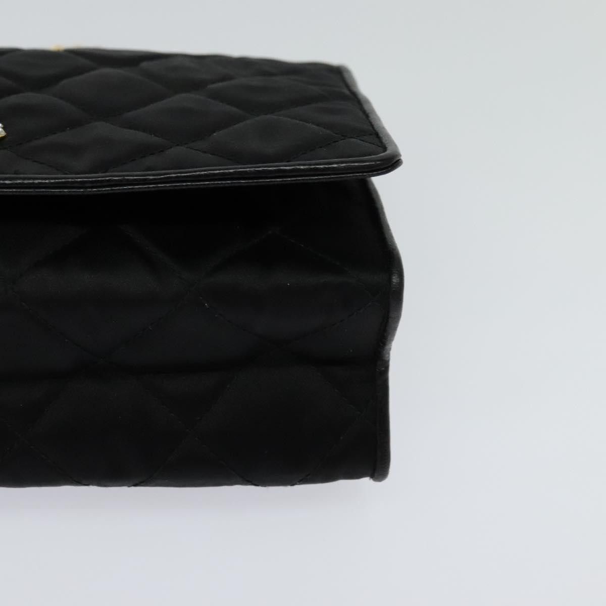 Chanel Black Silk Shoulder Bag (Pre-Owned) Size ONE SIZE - 8 Thumbnail