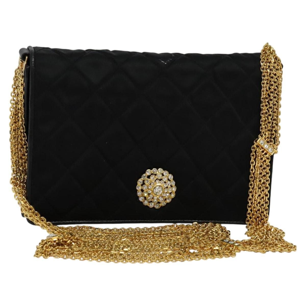 Chanel Black Silk Shoulder Bag (Pre-Owned) Size ONE SIZE - 17 Thumbnail