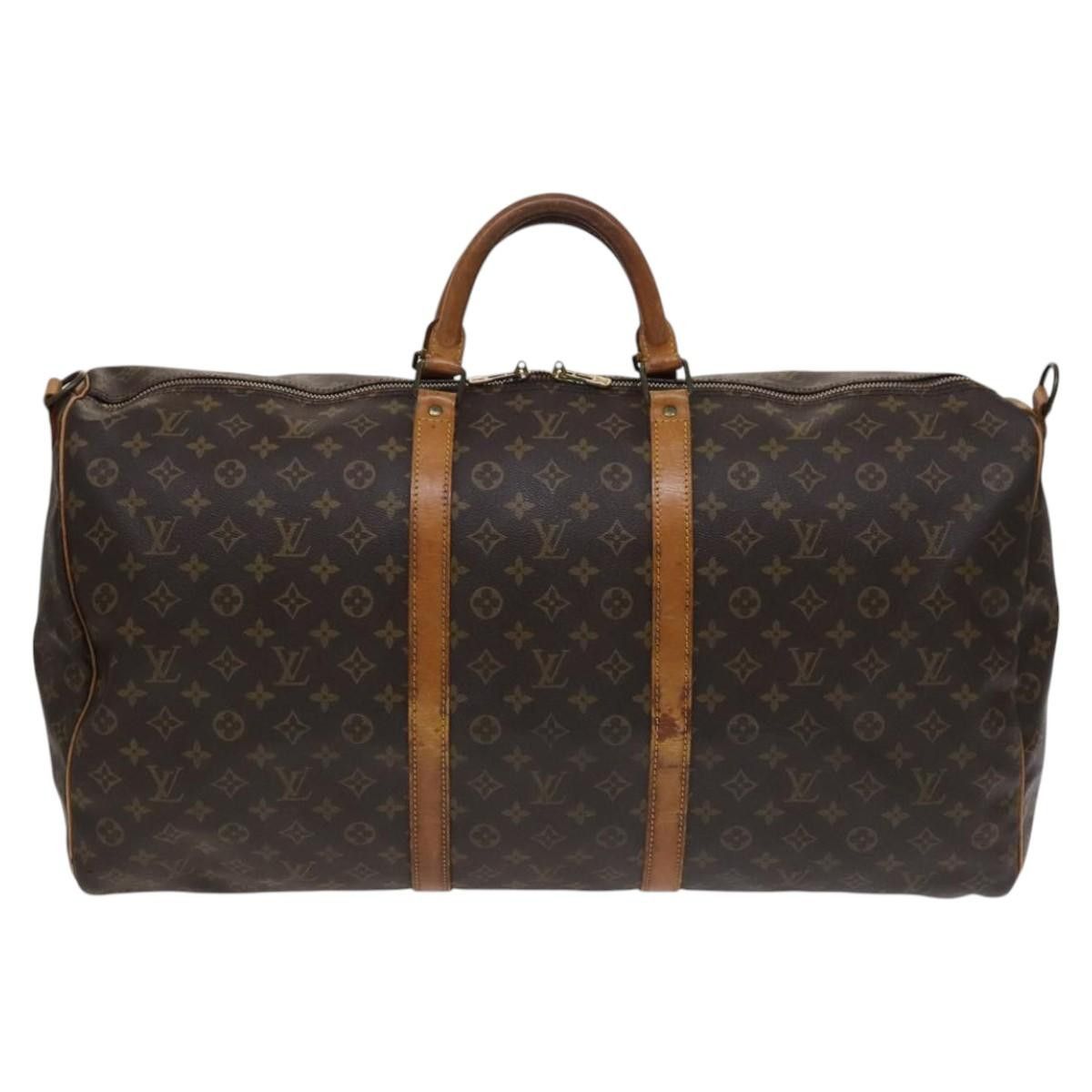 Louis Vuitton Keepall Bandoulière 60 Brown Canvas Travel Bag (Pre-Owned) Size ONE SIZE - 2 Thumbnail