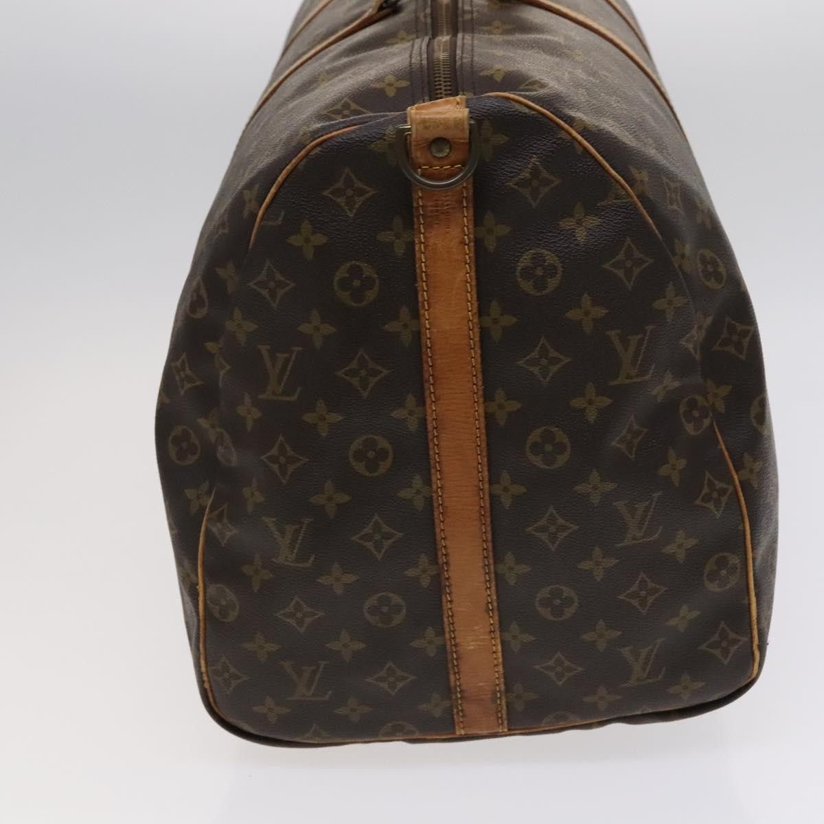 Louis Vuitton Keepall Bandoulière 60 Brown Canvas Travel Bag (Pre-Owned) Size ONE SIZE - 4 Thumbnail